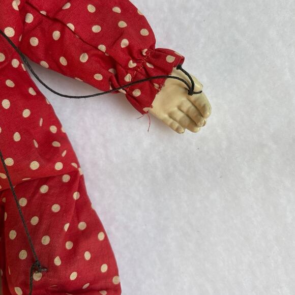 Clippo the Clown VTG 1930’s String Marionette Puppet USA Effanbee 13” - Picture 6 of 10